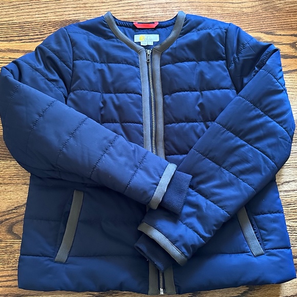 Boden Files Puffer Jacket, Navy Blue, Size 10 US (14 UK) - Picture 2 of 10